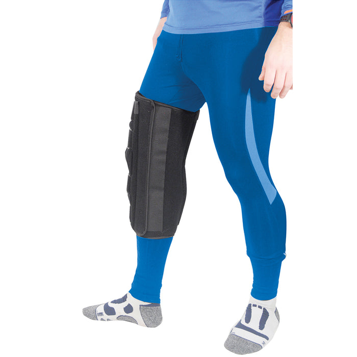 Small Knee Immobilizer - Four Adjustable Fasteners - Washable Cloth Material Loops