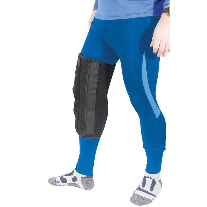 Medium Knee Immobilizer - Four Adjustable Fasteners - Washable Cloth Material Loops