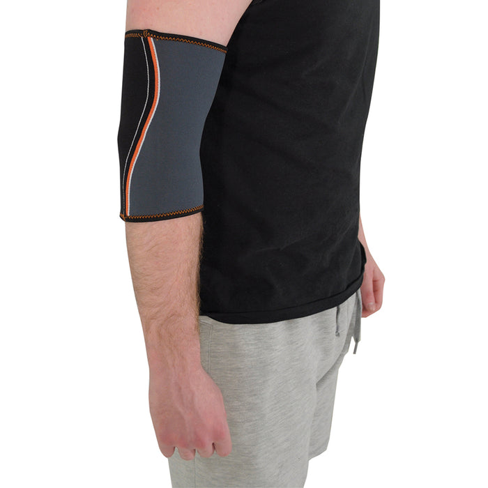 Large Flexible Neoprene Elbow Support - Lightweight Exercise Brace - Washable Loops