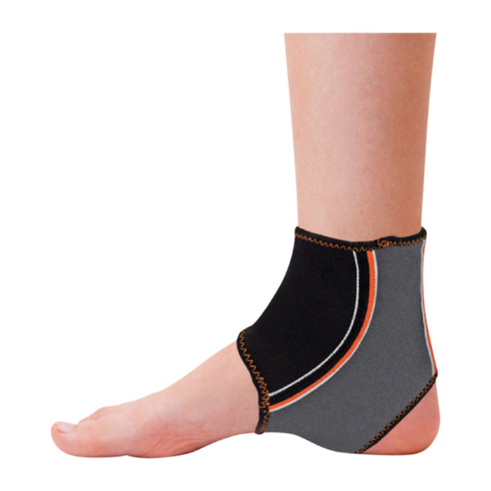 Large Flexible Neoprene Ankle Support - Lightweight Exercise Brace - Washable Loops