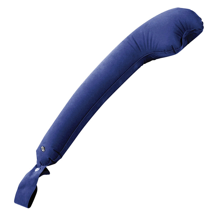 Blue Inflatable Travel Cushion - Reduces Pressure on Neck - Easy to Inflate Loops