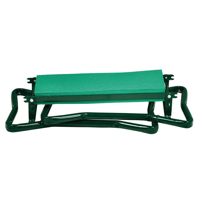 Folding Multi Use Garden Kneeler and Bench - Cushioned Seat - Gardening Aid Loops