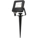 Outdoor Garden Earth Ground Spike for Flood Lights - Black Polycarbonate - LoopsDirect