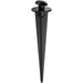 Outdoor Garden Earth Ground Spike for Flood Lights - Black Polycarbonate - LoopsDirect