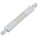 Commercial Track Light Flexible Connector - 300mm Length - White Pc Rail System - LoopsDirect