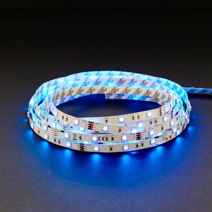 5m RGB Tape Light Kit - 24W LED Driver - Remote Control - Flexible Lighting