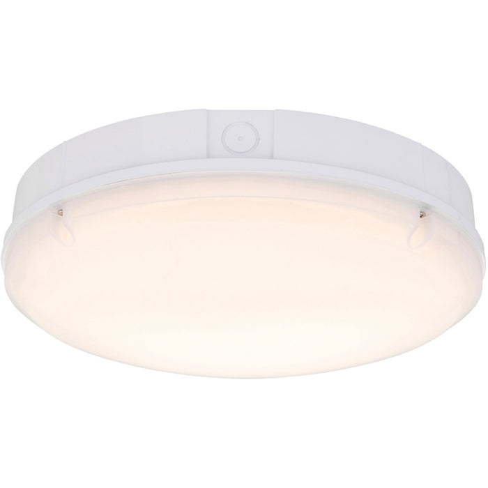 Gloss White IP65 Bulkhead Light - 18W CCT SMD LED Module - Emergency Lighting - LoopsDirect