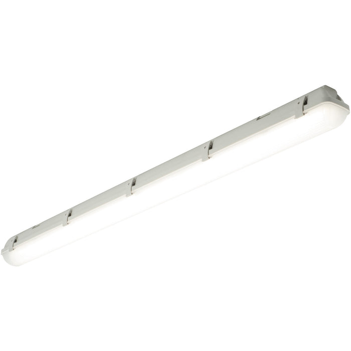 4ft IP65 Indoor/Outdoor Batten Light - 22.6W Cool White LED - Frosted & Grey Pc