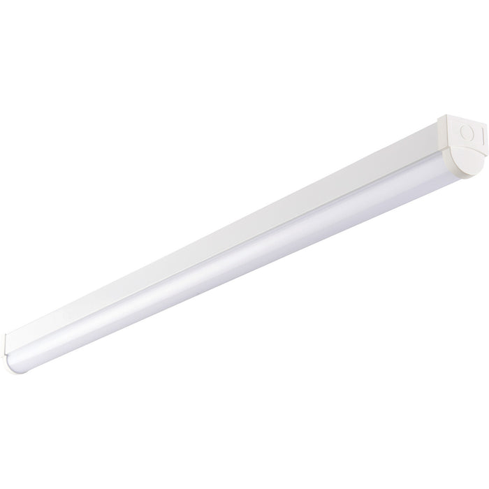 6ft High Lumen Emergency Batten Light - 68.5W Cool White LED - Gloss White