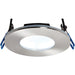 Satin Nickel Recessed Bathroom Downlight - 9W Cool White LED Slim Ceiling Light - LoopsDirect