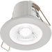 Tool-less Recessed Bathroom IP65 Downlight - 4W Cool White LED - Matt White - LoopsDirect