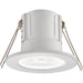 Tool-less Recessed Bathroom IP65 Downlight - 4W Cool White LED - Matt White - LoopsDirect