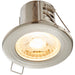 Tool-less Recessed Bathroom IP65 Downlight - 4W Warm White LED - Satin Nickel - LoopsDirect