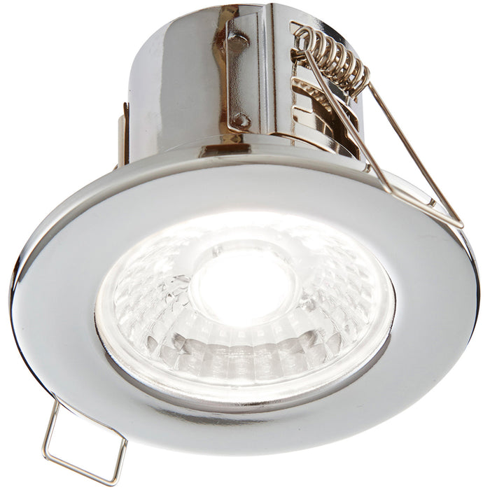 Tool-less Recessed Bathroom IP65 Downlight - 4W Cool White LED - Chrome Plate