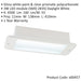 Recessed Emergency Ceiling Guide Light - 3W Daylight White LED - Gloss White - LoopsDirect