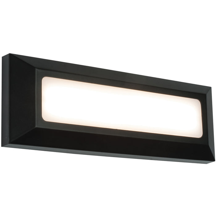 2 PACK Outdoor IP65 Pathway Guide Light - Direct 3W Warm White LED - Black ABS
