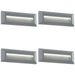 4 PACK Outdoor Pathway Guide Light - Indirect 2W Warm White LED - Gray ABS - LoopsDirect