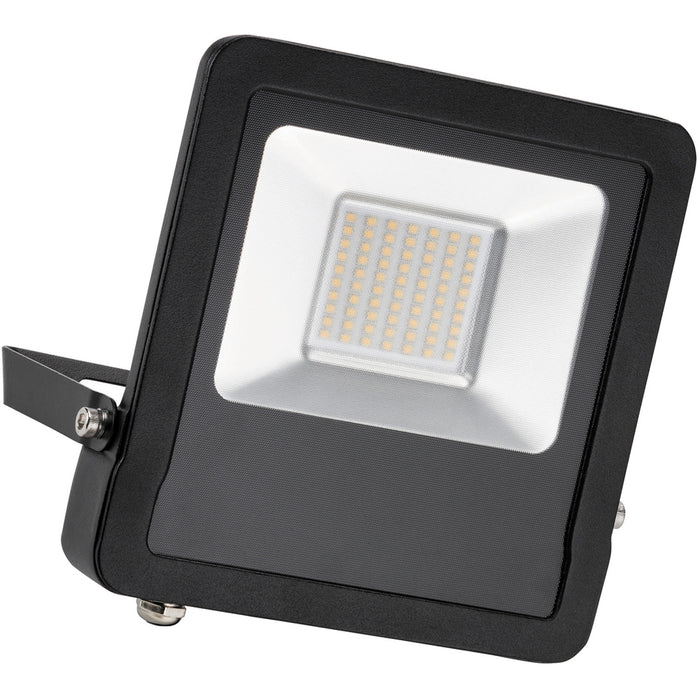 2 PACK Outdoor IP65 LED Floodlight - 50W Cool White LED - Angled Wall Bracket