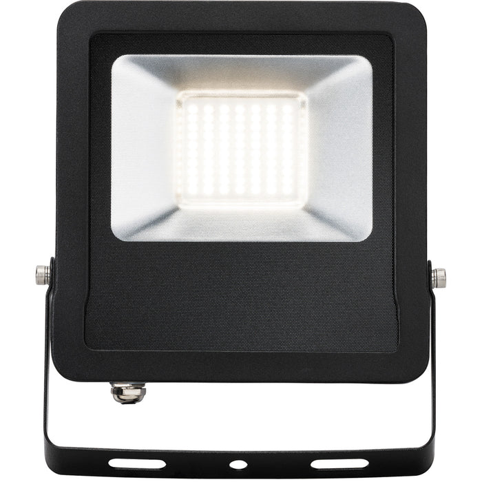 Outdoor IP65 LED Floodlight - 50W Cool White LED - 4000 Lumens - Angled Bracket