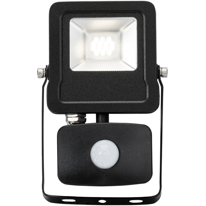 Outdoor IP65 Automatic Floodlight - 10W Cool White LED - PIR Sensor - 800 Lumens