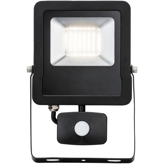 Outdoor IP65 Automatic Floodlight - 30W Cool White LED - PIR Sensor - 2400 Lumen