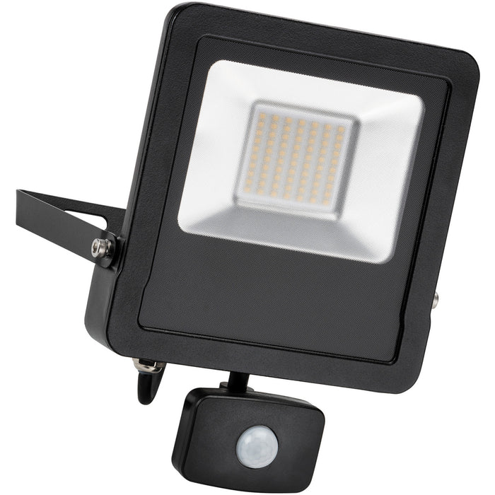 Outdoor IP65 Automatic Floodlight - 50W Cool White LED - PIR Sensor - 4000 Lumen