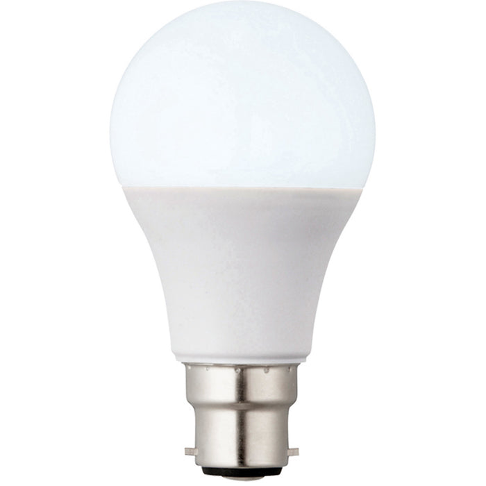 10W B22 GLS Light Bulb - 6000k Daylight White Temp - Indoor/Outdoor LED Lamp