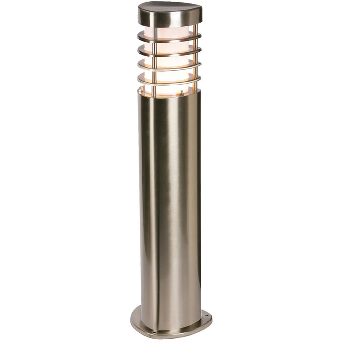 2 PACK Modern Outdoor Stainless Steel Post Light - 10.5W E27 LED - 500mm Height