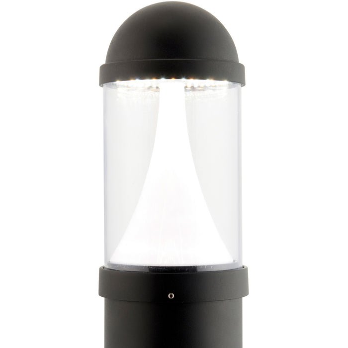 Outdoor Bollard Post Light - 20W CCT LED Module - Textured Black Finish