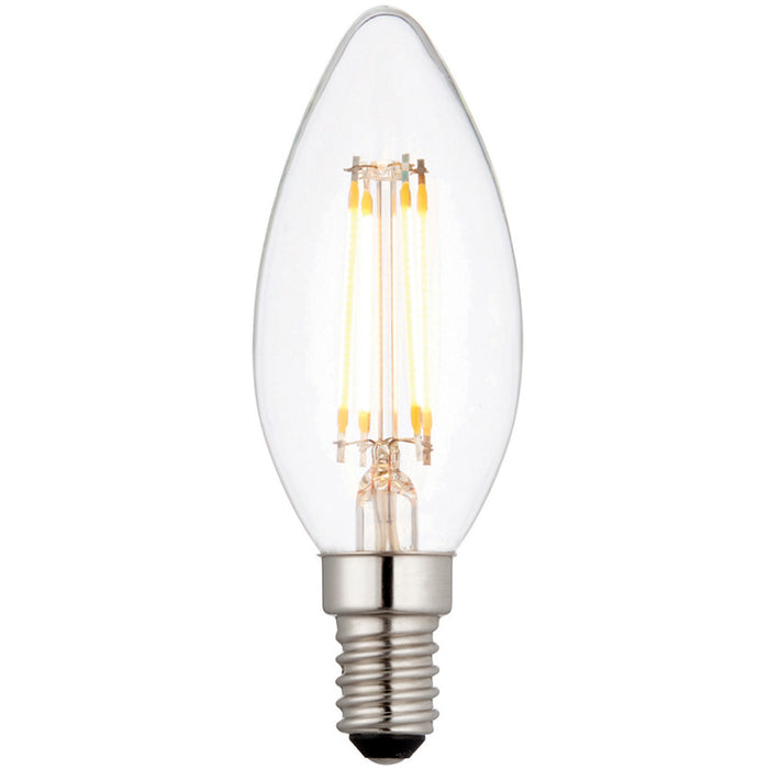 4W E14 LED Vintage Filament Candle Bulb - Warm White - Indoor/Outdoor LED Lamp