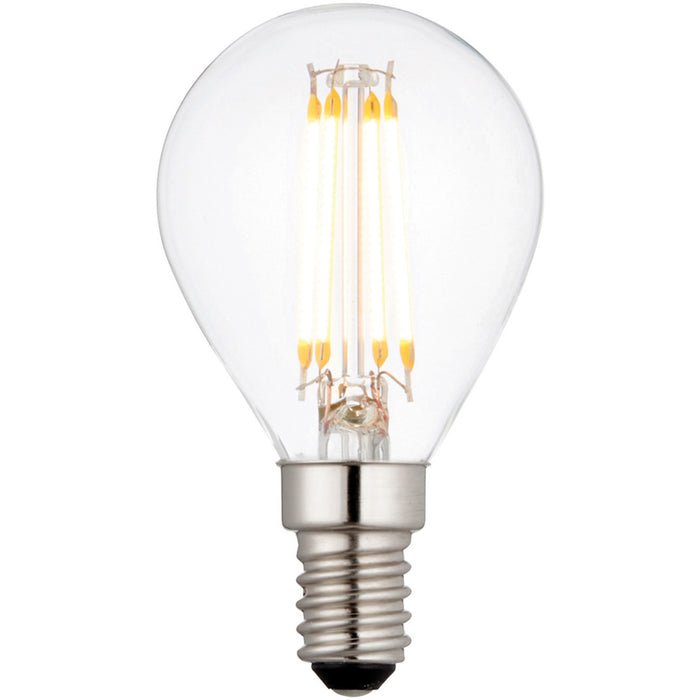 4W E14 LED Vintage Filament Golf Bulb - Warm White - Indoor/Outdoor LED Lamp