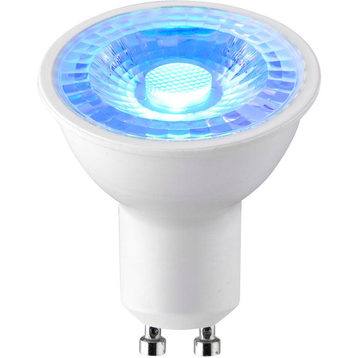 5W SMD GU10 LED Bulb - Blue Light - 38 Degree Beam - Reduced Glare LED Lamp - LoopsDirect