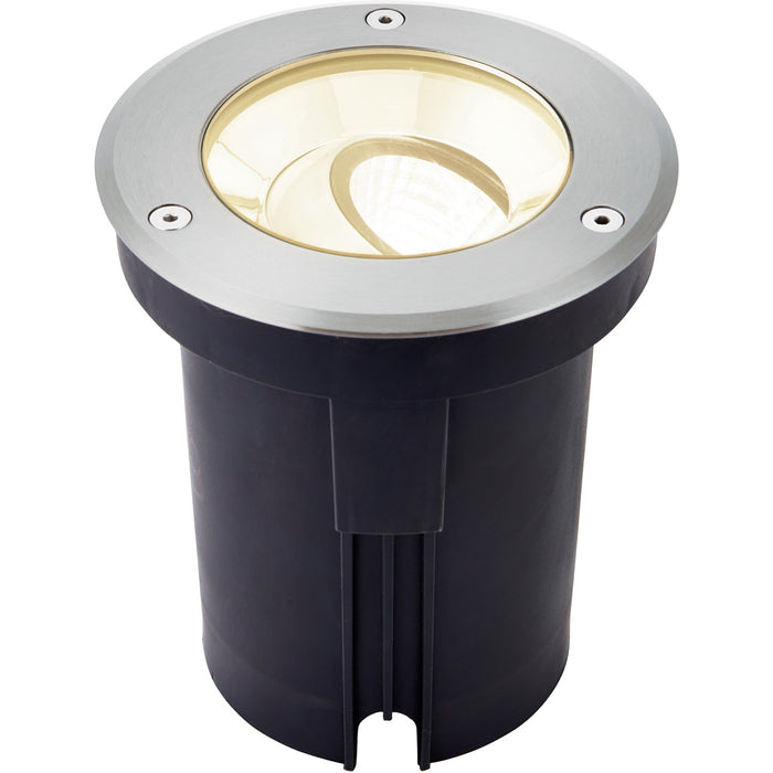 Stainless Steel Drive Over IP67 Ground Light - 13W Warm White LED - Tilting Head