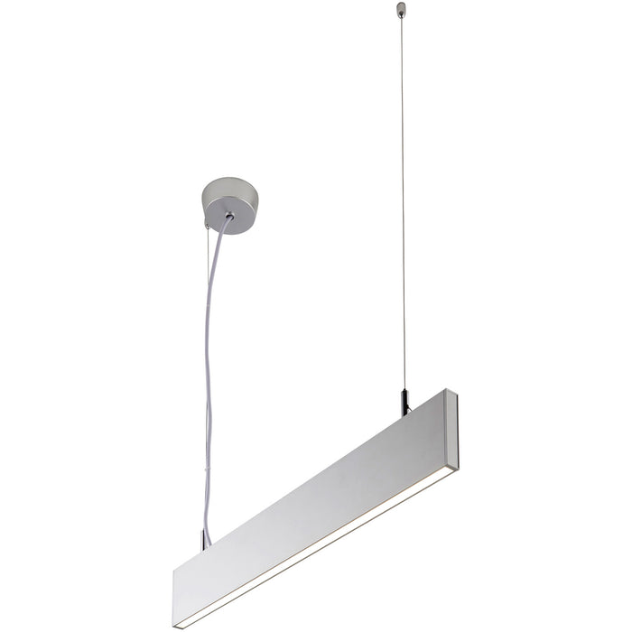 Slimline Commercial Suspension Light - 610mm x 20mm - 25W Cool White LED - LoopsDirect