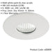 Mini Recessed Downlight Fixture - 4W Cool White COB LED Driver - Matt White - LoopsDirect