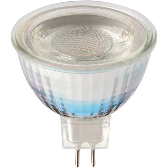 7W MR16 LED GU5.3 Bulb - 3000k Warm White Temperature - Clear Glass LED Lamp