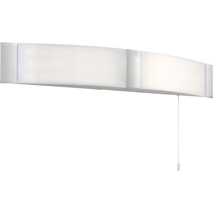 Bathroom Over Mirror Wall Light - 2 x 6W Cool White LED - Chrome Acrylic