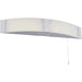 Bathroom Over Mirror Wall Light - 2 x 6W Cool White LED - White Acrylic - LoopsDirect