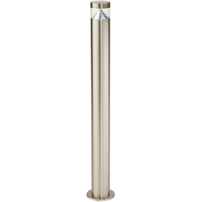 4 PACK Stepped Outdoor Bollard Light - 3.3W LED - 800mm Height - Stainless Steel