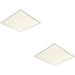 2 PACK Anti-Glare Ceiling Panel Light - 40W Cool White LED - White Paint - LoopsDirect