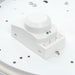 Round IP65 Bulkhead Light - 16W Cool White LED - Microwave Sensor - White - LoopsDirect