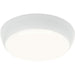 Round IP65 Bulkhead Light - 16W Cool White LED - Microwave Sensor - White - LoopsDirect