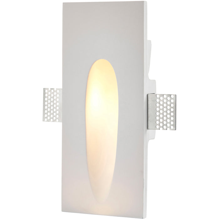 Plaster-In Rectangular Wall Light - 1.5W Warm White LED - Trimless Design