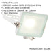 4 PACK Outdoor Waterproof LED Floodlight - 20W Cool White LED - Matt White - LoopsDirect