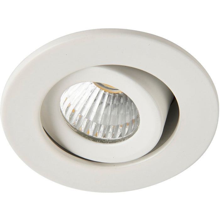 4 PACK Micro Adjustable Ceiling Downlight - 4W Cool White LED - Matt White