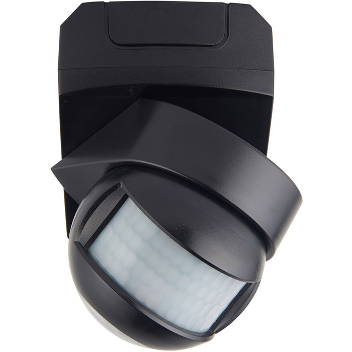 3-in-1 Outdoor PIR Sensor - Wall Ceiling or Corner Mounting - Matt Black