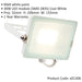 4 PACK Outdoor Waterproof LED Floodlight - 30W Cool White LED - Matt White - LoopsDirect