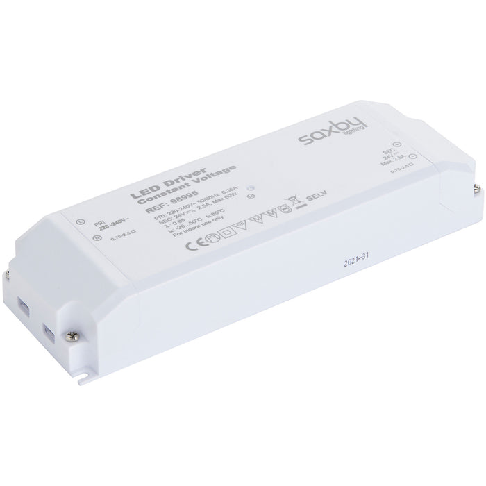60W LED Driver - 24V Constant Voltage - Fixed Output Power Supply Transformer