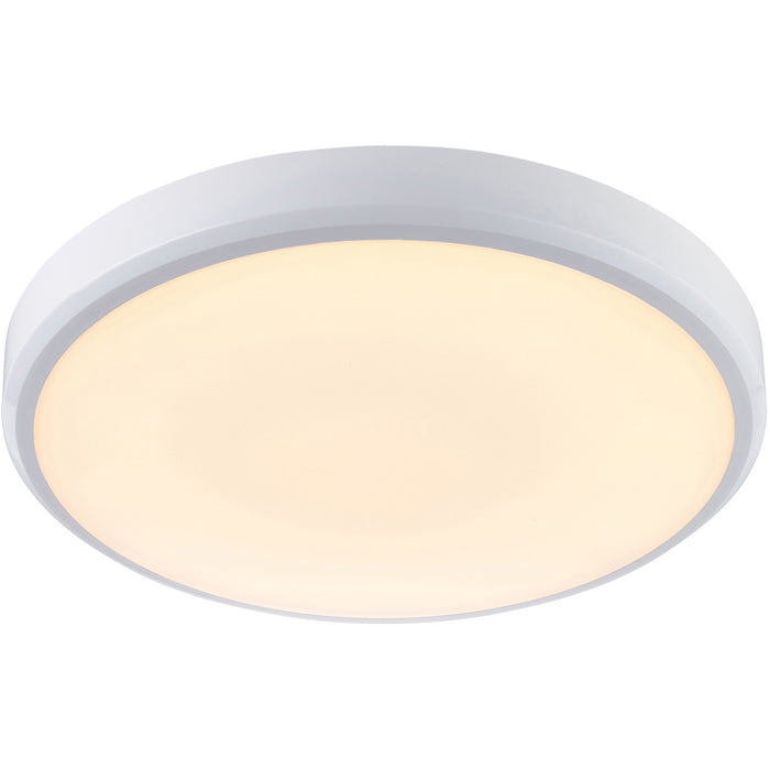 Flush Bathroom Wall OR Ceiling Function Light - 15W CCT LED Module - White