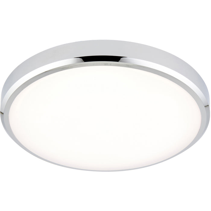 Flush Bathroom Wall OR Ceiling Function Light - 15W CCT LED Module - Chrome